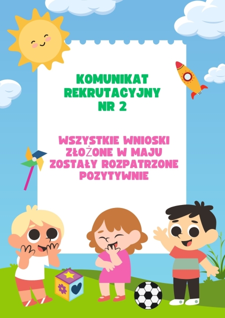 KOMUNIKAT REKRUTACYJNY NR 2